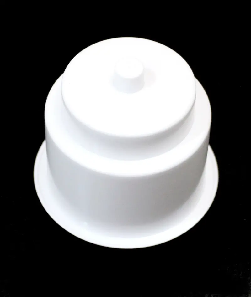 Universal 3-5/8" White Recessed Cup Holder With Drain Hole – Drop-In Plastic Insert For Furniture, Vehicles, And Marine Use 1