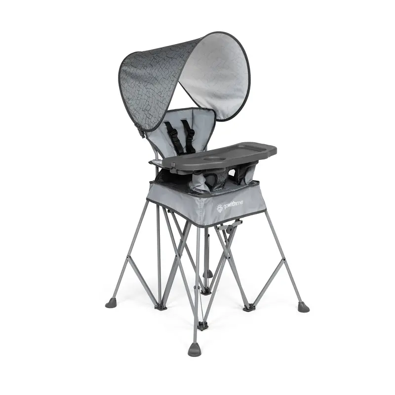 Uplift Portable High Chair With Uv-Blocking Canopy And 3-Position Recline 1