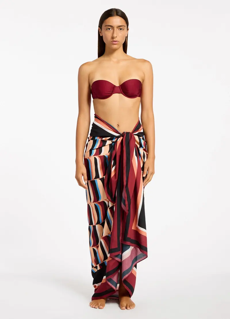Urban Geo Lightweight Long Sarong Wrap 1