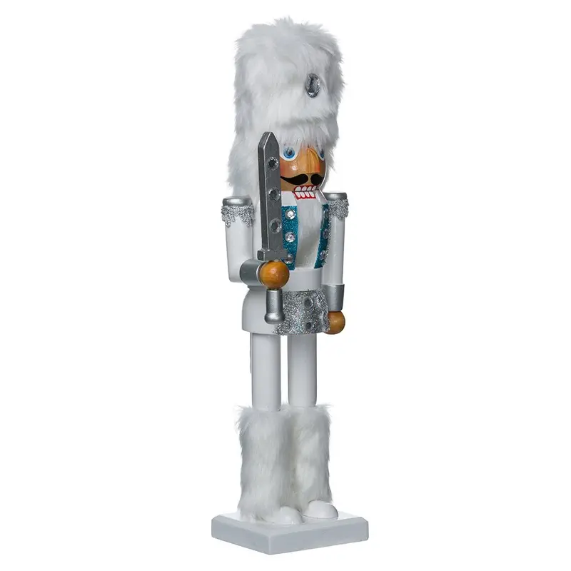 White Russian-Style Nutcracker Figurine By Kurt S. Adler – 15-Inch Traditional Christmas Decoration 1