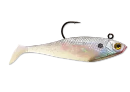 Wildeye Swim Shad 4" Pearl Swimbait – 7/16 Oz 1