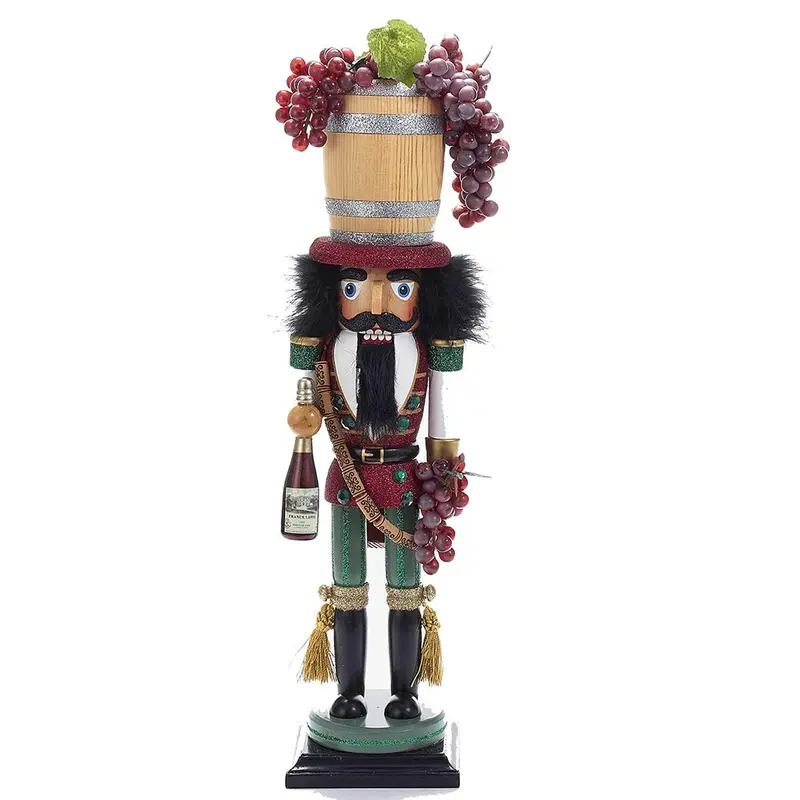 Wine Barrel Hat Nutcracker – Kurt Adler 18.9" Hollywood-Inspired Holiday Figure 1