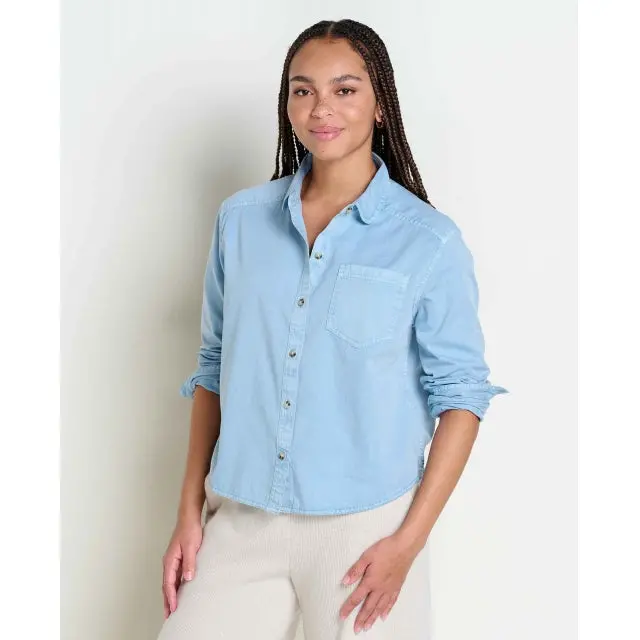 Women’S Arroyo Boxy Long-Sleeve Twill Shirt 1