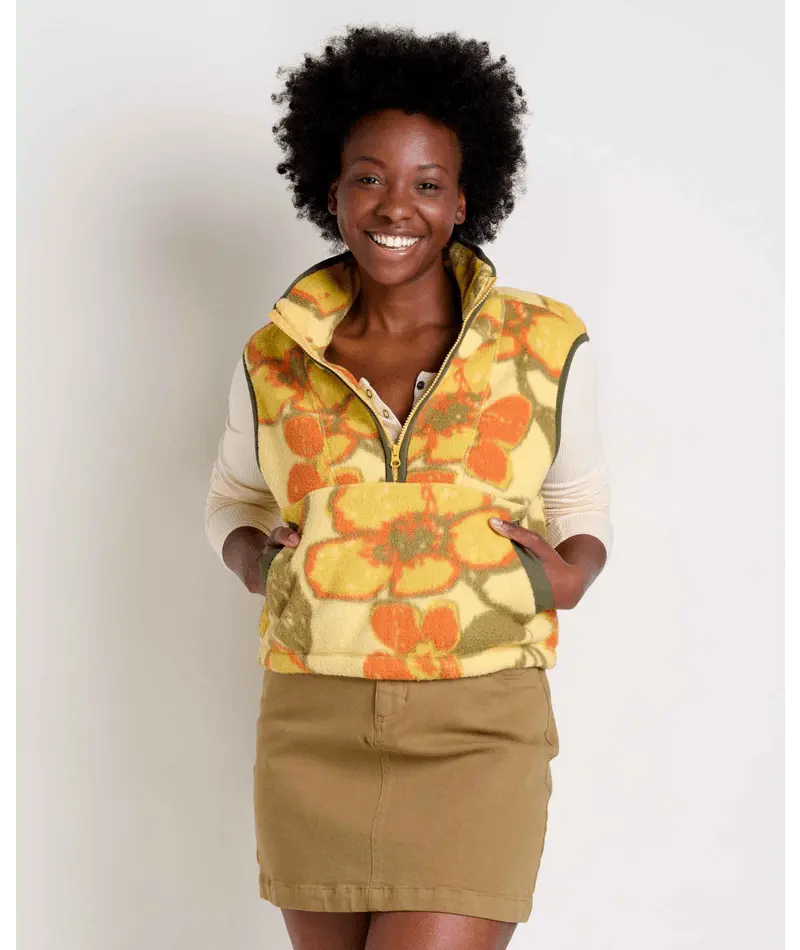 Women’S Campo Fleece Quarter-Zip Vest 1