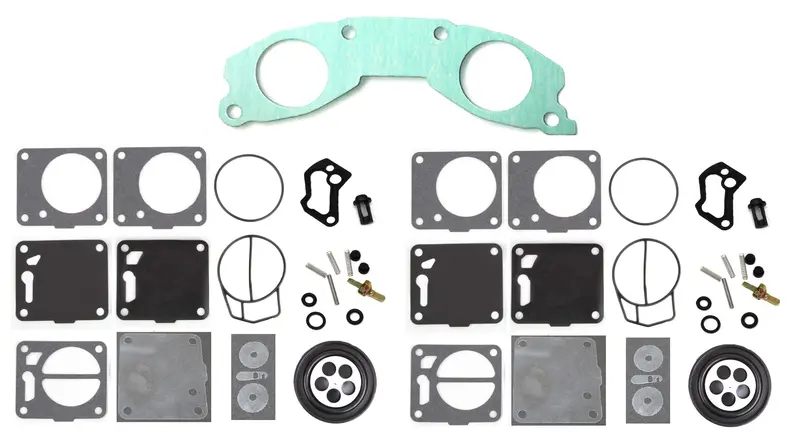 Yamaha Mikuni Dual Carb Rebuild Kit With Base Gasket – #62T-13556-00-00 (Super Jet 700/Waveraider) 1
