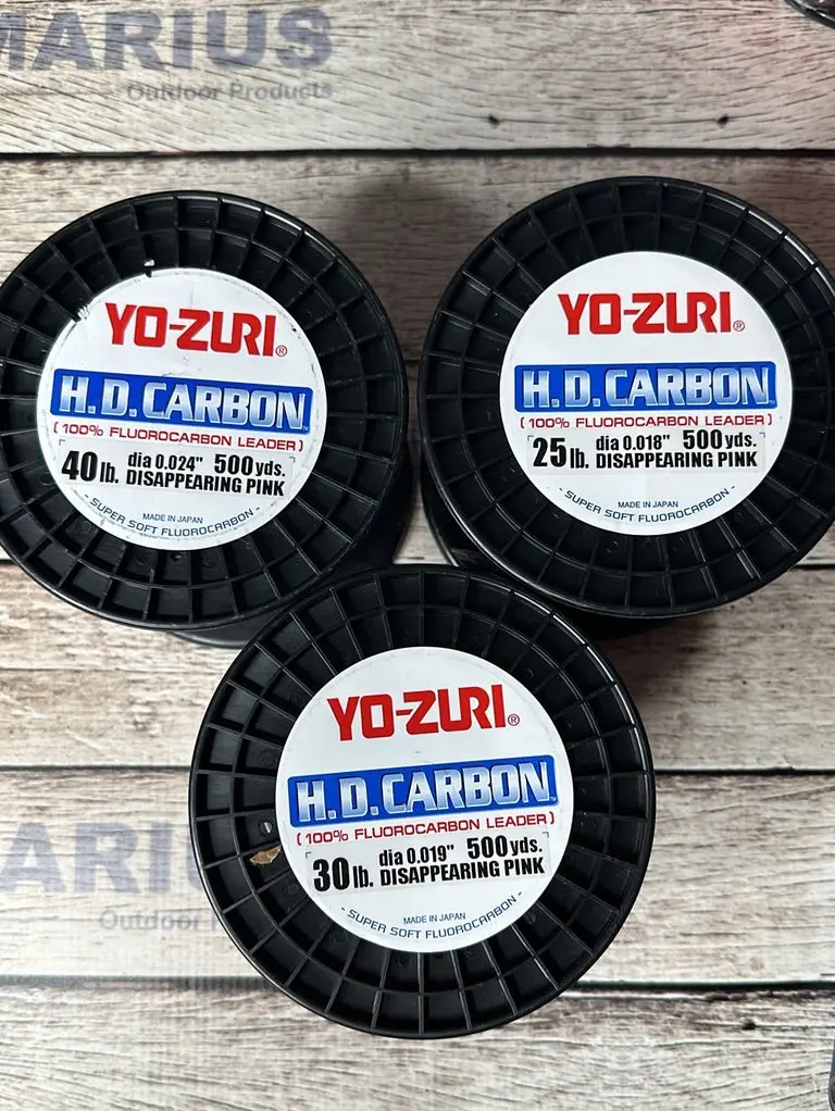 Yo-Zuri Hd Carbon Disappearing Pink Fluorocarbon – 500-Yard Spool 1