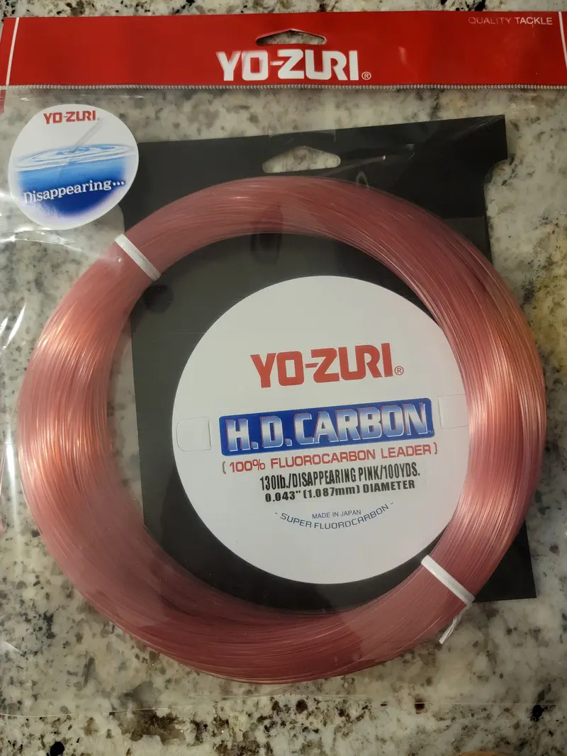 Yo-Zuri Hd Carbon Disappearing Pink Fluorocarbon Leader – 100-Yard Spool 1